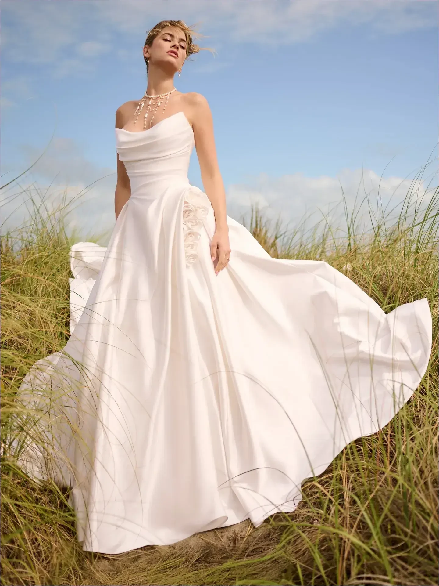 Model wearing a Maggie Sottero gown
