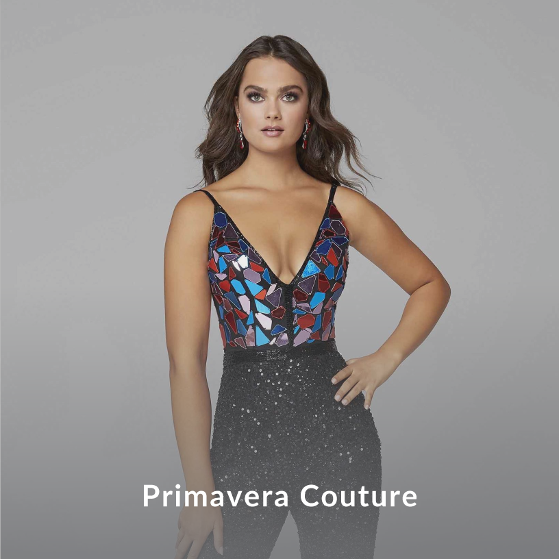 Model wearing a Primavera Couture gown