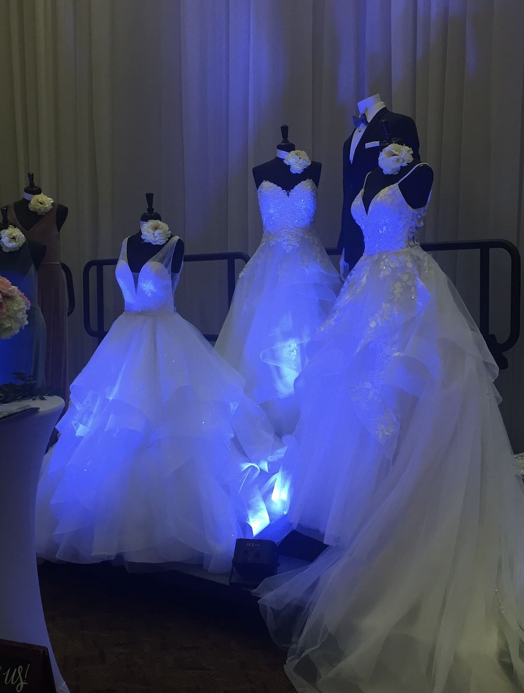 Photo of the bridal gowns