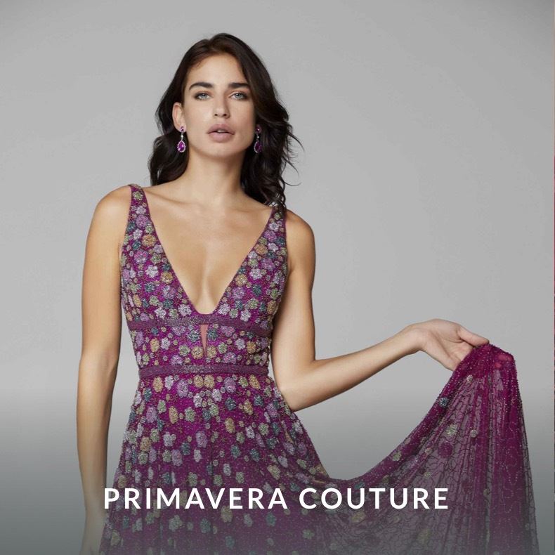 Model wearing a Primavera Couture gown